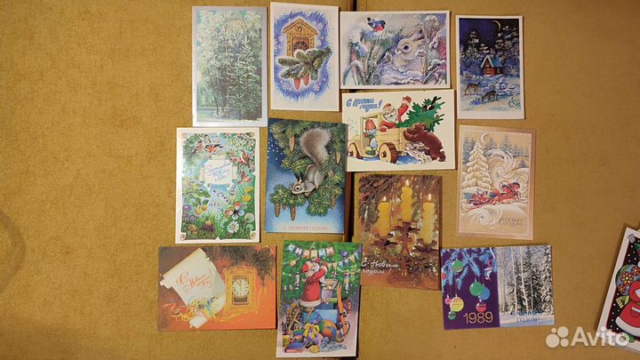 Новогодние открытки СССР