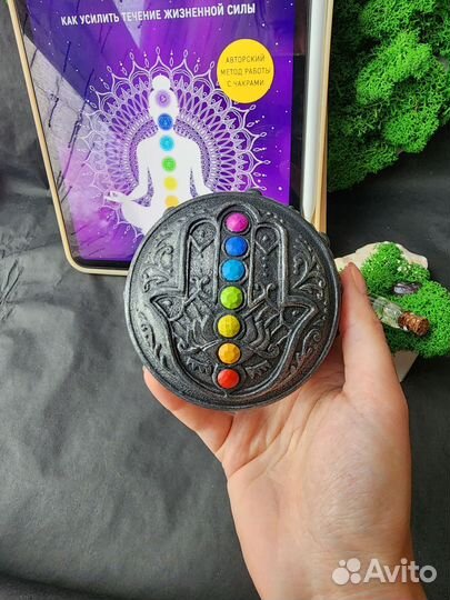 Шкатулка из гипса хамса чакры рука Фатимы