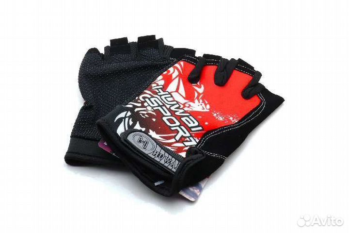 Перчатки без пальцев hend crew в ассортименте