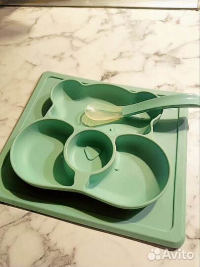 Силиконовая тарелка детская