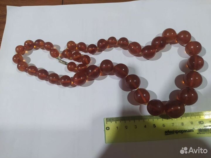 Бусы янтарные
