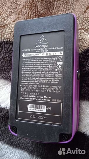 Гитарные педали эффектов Behringer