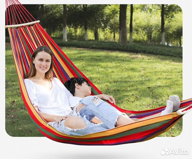 Гамак двухместный 150х200 подвесной новый
