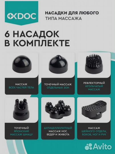 Массажер вибромассажер с ручкой Icdok