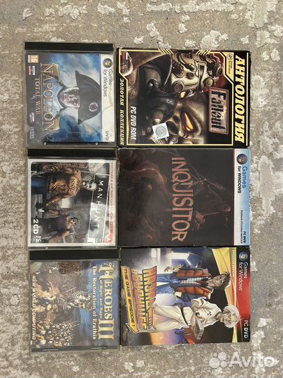 Книги, манга, игры на дисках