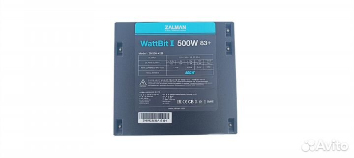 Блок питания ATX 500W zalman Wattbit II 500W ZM500