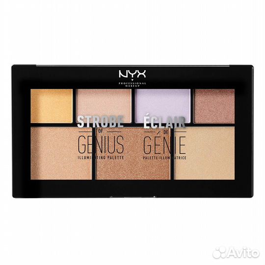 NYX Палетка хайлайтер Strobe of genious + карандаш