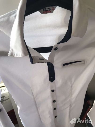 Блузка белая для девочек 146