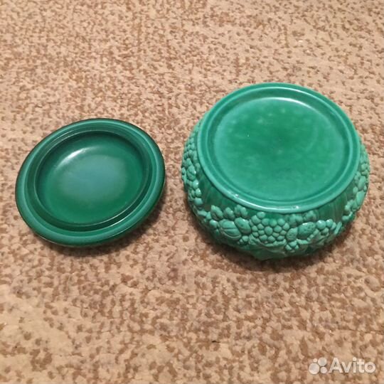 Шкатулка малахитовое стекло