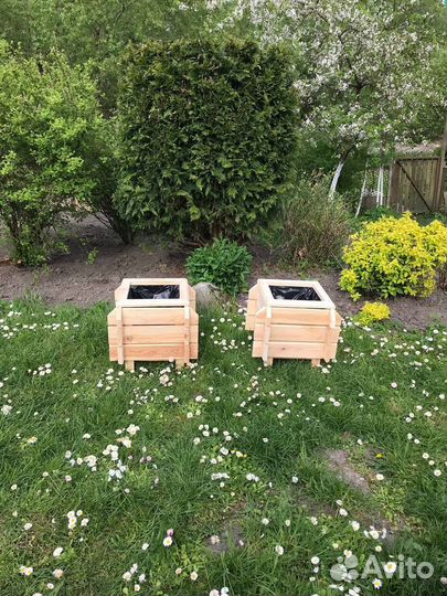 Вазоны для цветов из дерева