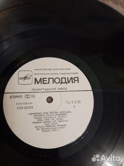 Винил. група стаса намина