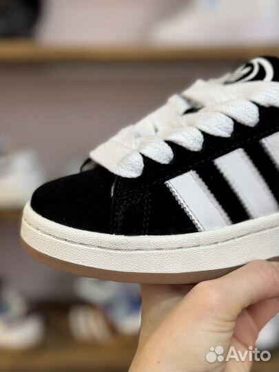 Кроссовки adidas campus 00s черные утепленные