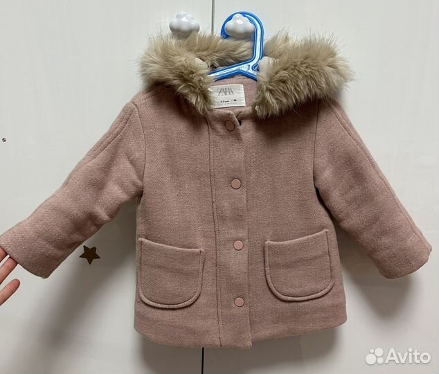 Пальто для девочки zara 98