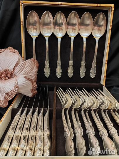 Набор столовых приборов мельхиор СССР