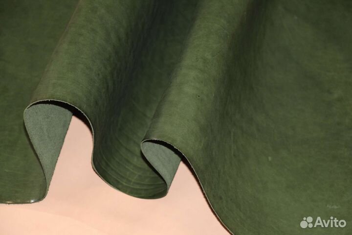 Кожа. Изумруд с покрытием. 1,3-1,5 мм