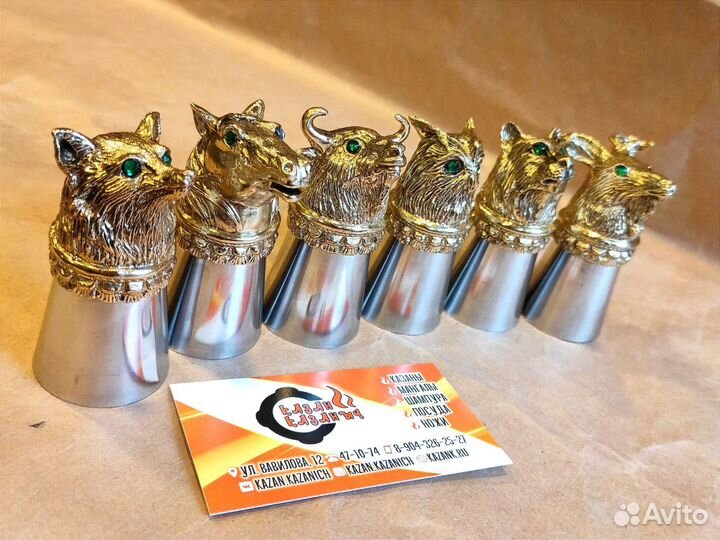 Рюмка перевёртыши с головами