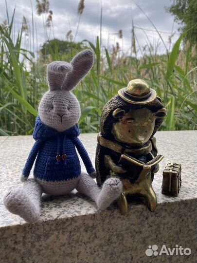 Игрушка заяц handmade
