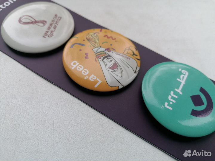 Набор значков Чемпионат мира по футболу Fifa 2022