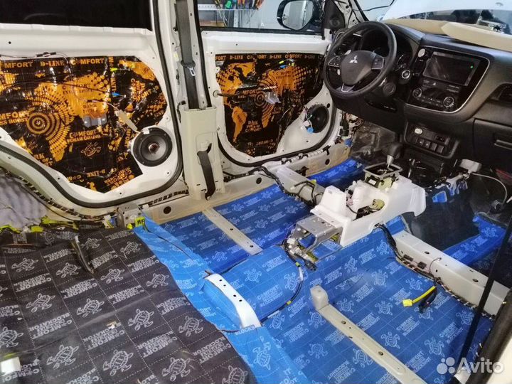 Установка шумоизоляции автомобиля