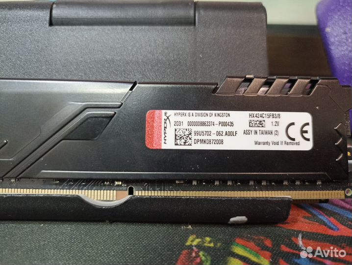 Оперативная память Kingstone fury 8gbx2 DDR4