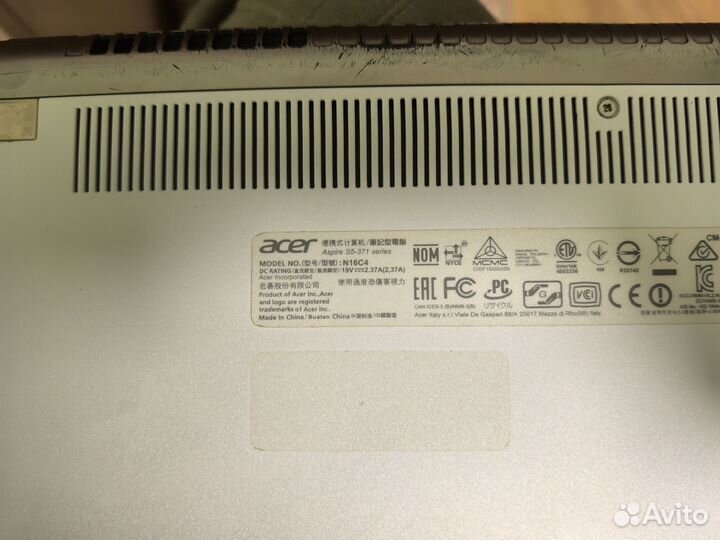 Ультрабук Acer с SSD m.2