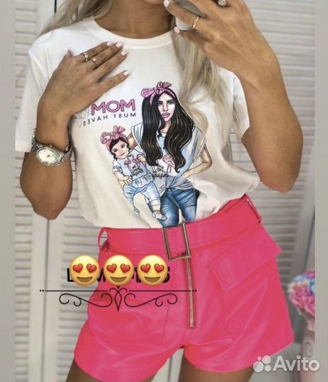 Шорты розовые