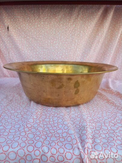 Таз медно-латунный