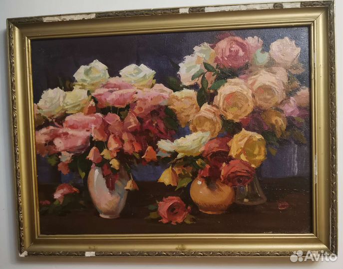 Картина старинная нач.хх в. холст, масло