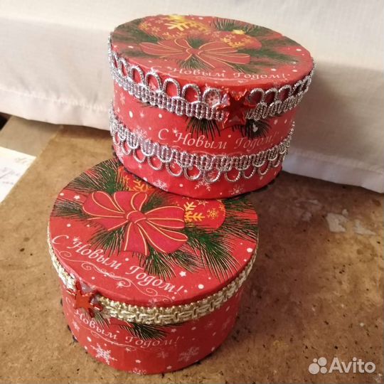 Коробка подарочная новогодняя шкатулка