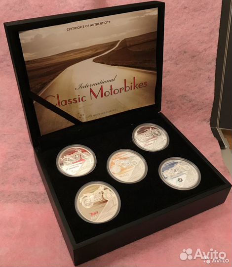 1 доллар Тувалу 2008 г. Классические мотоциклы