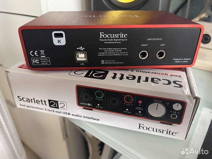 Звуковая карта focusrite scarlett 2i2 2nd