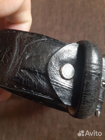 Брючный ремень из крокодилией кожи.италия