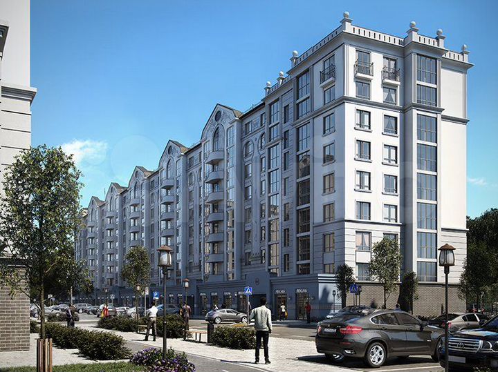 2-к. квартира, 66,1 м², 5/9 эт.