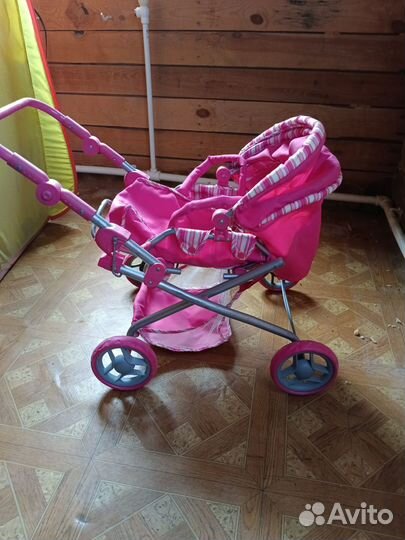 Игрушечная детская коляска