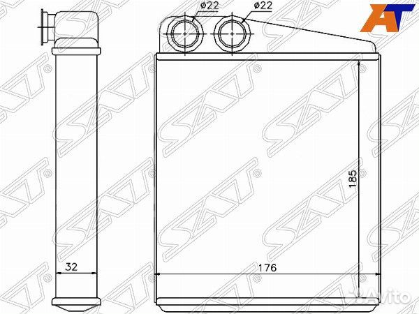 Радиатор отопителя салона seat toledo