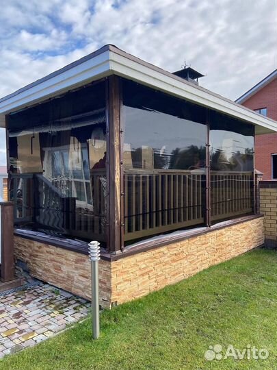 Мягкие окна для беседки