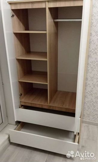 Шкаф в детскую дуб сонома/белый 180х90х50