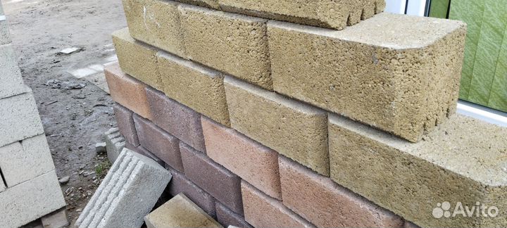 Блок с фаской,цветной