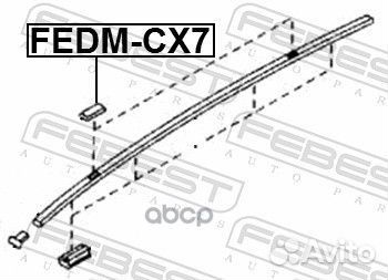 Заглушка молдинга крыши mazda CX-7, CX-9 fedm-C