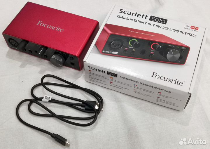 Звуковая карта Focusrite Scarlett Solo 3rd Gen