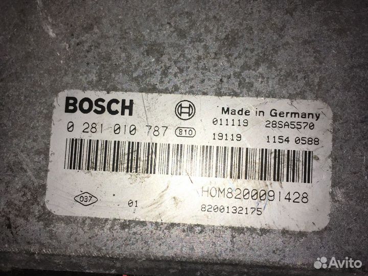 Эбу 0281010787 Renault Master 2.2DCI G9T Opel Mova