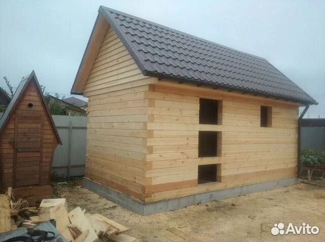 Баня 2.5 х 5 из бруса