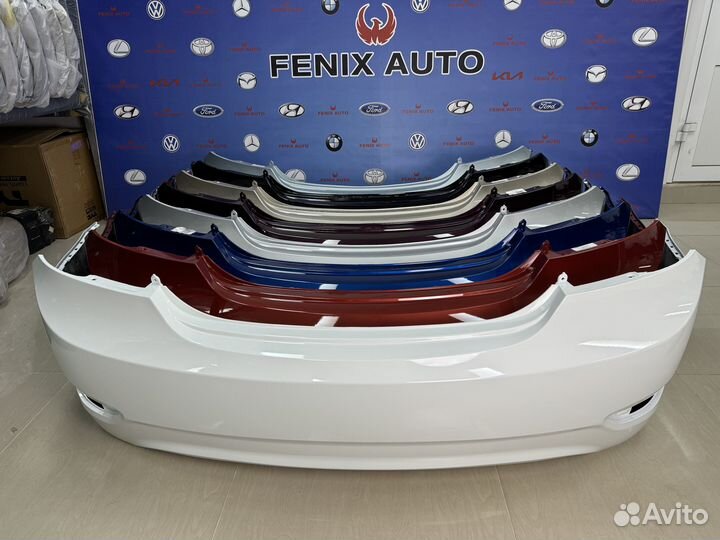 Бампер задний в цвет на Солярис 2014-2017 год