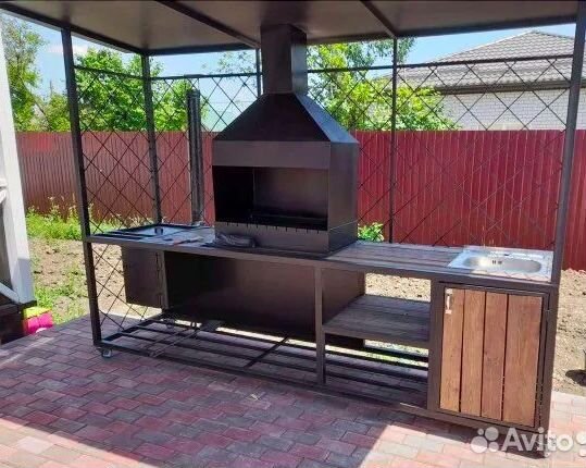 Мангал с вытяжкой