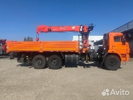 Бортовой грузовик КАМАЗ 43118-50 с КМУ Kanglim, 2025