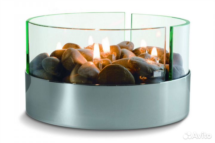 Настольный камин Magnifique с базальтовыми камнями