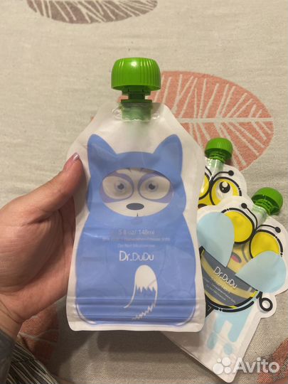 Многоразовые пауч пакеты для детского питания