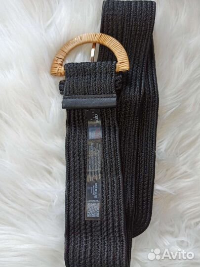 ASOS Плетёный пояс с соломенной пряжкой