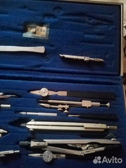 Дореволюционная готовальня E.O. Richter & Co