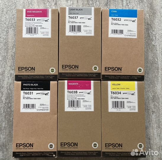 Картридж Epson Stylus Pro 7880/9880 series (T60.)